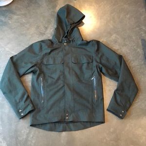 Nau dark green rain jacket
